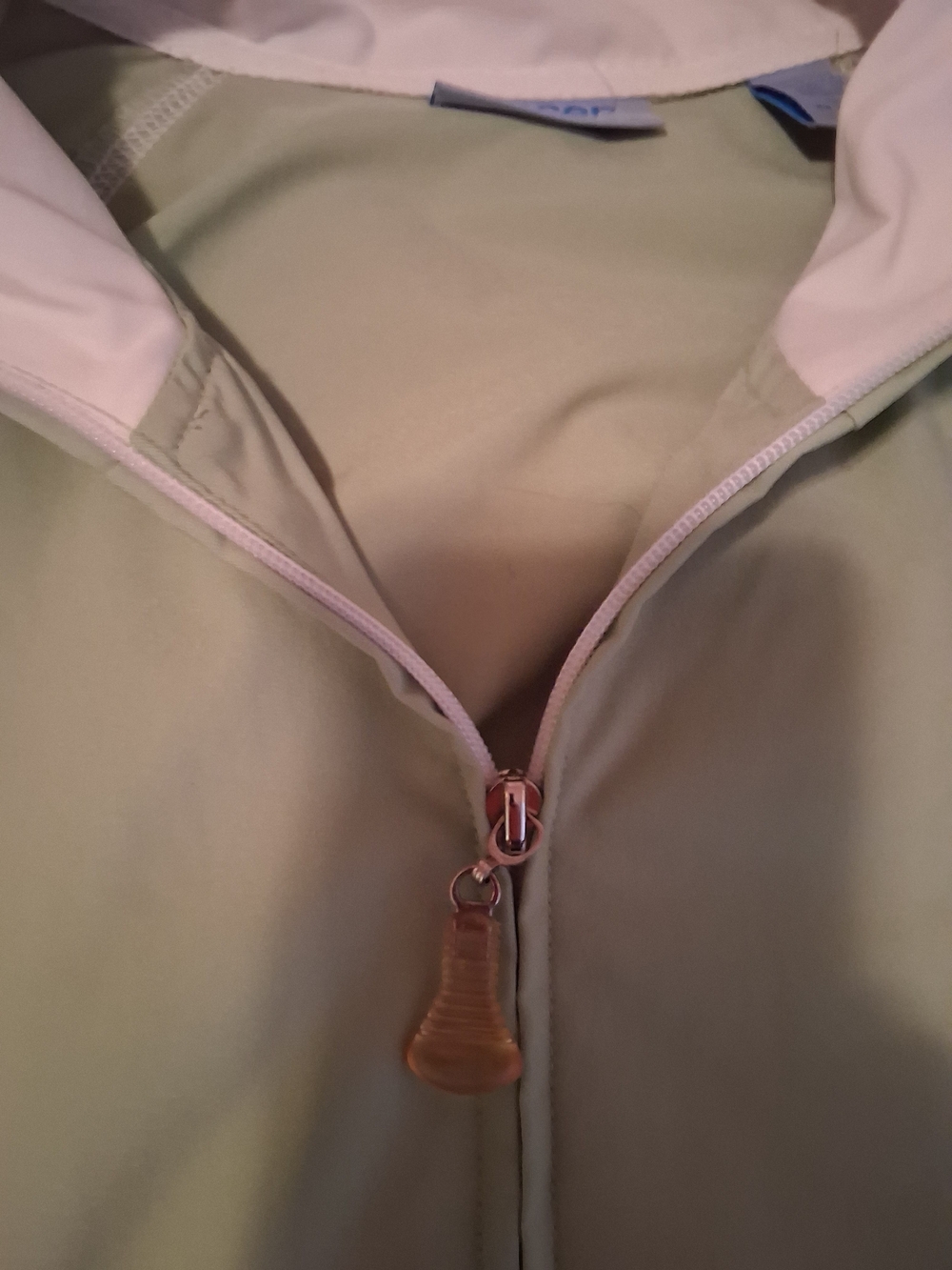 Pacers by Karen Scott Vintage Retro Women’s L Green/White Full Zip track jacket - Picture 4 of 5
